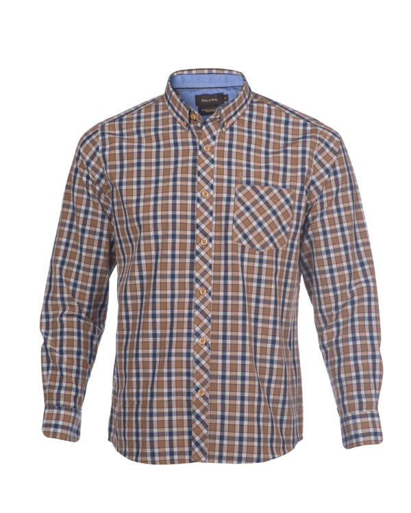 CAMISA CUADROS MANGA LARGA