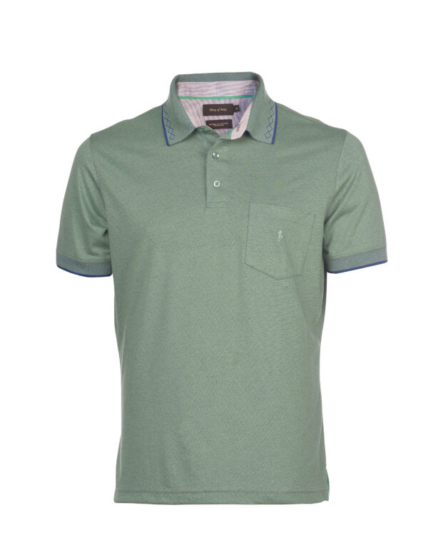 POLO BOX JACQUARD MANGA CORTA