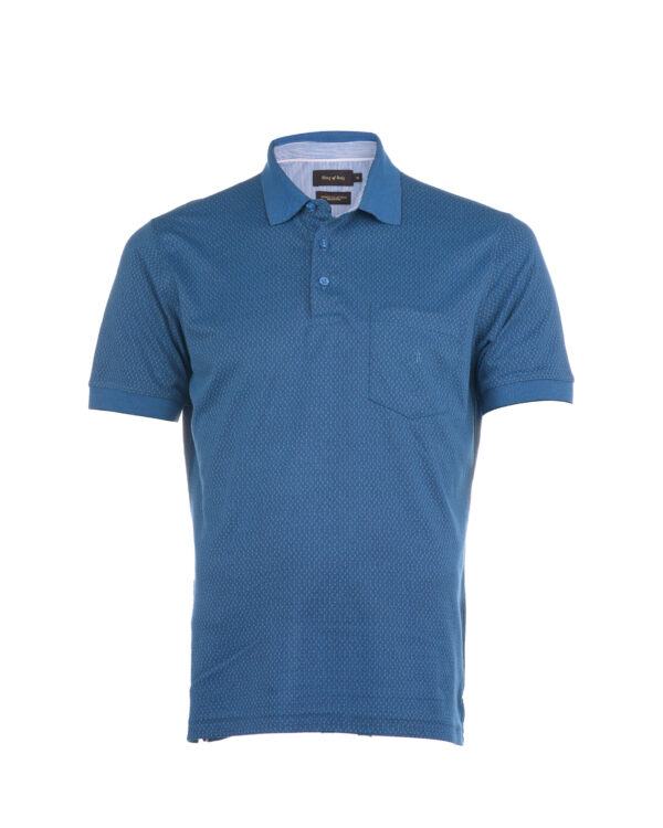 POLO BOX JACQUARD ESTAMPADO MANGA CORTA