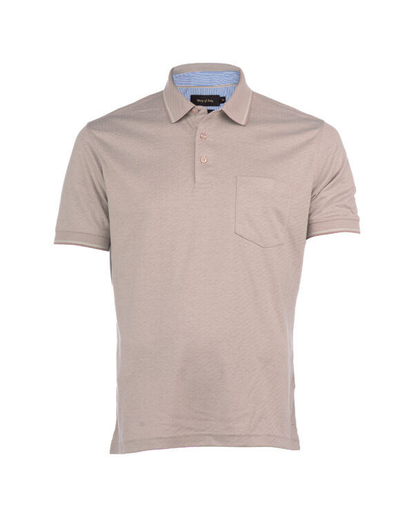 POLO BOX JACQUARD ESTAMPADO MANGA CORTA